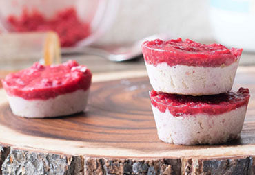 Raspberry Sorbet Protein Cups