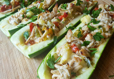 Herb and Citrus Zucchini Boats