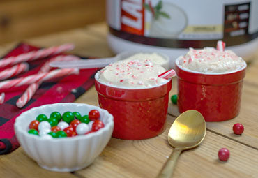 Holiday Protein Candy Cane Fluff