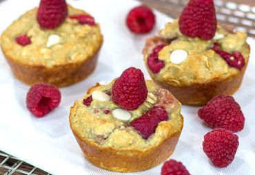 Raspberry Oatmeal Protein Bites