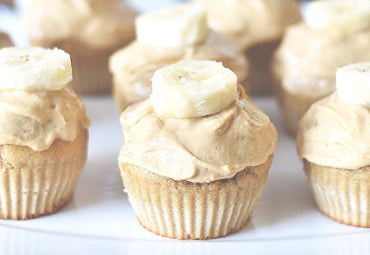 Peanut Butter & Banana Protein Mini-Cupcakes