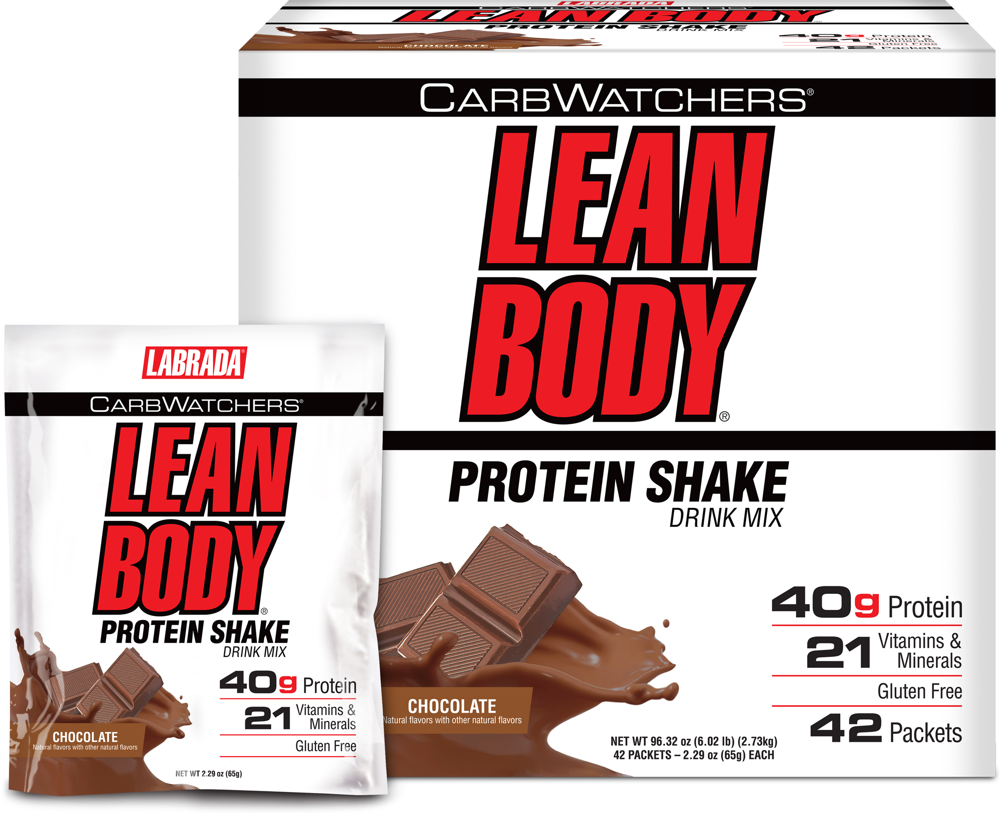 Lean Body CarbWatchers All-in-One Protein Shake Packets