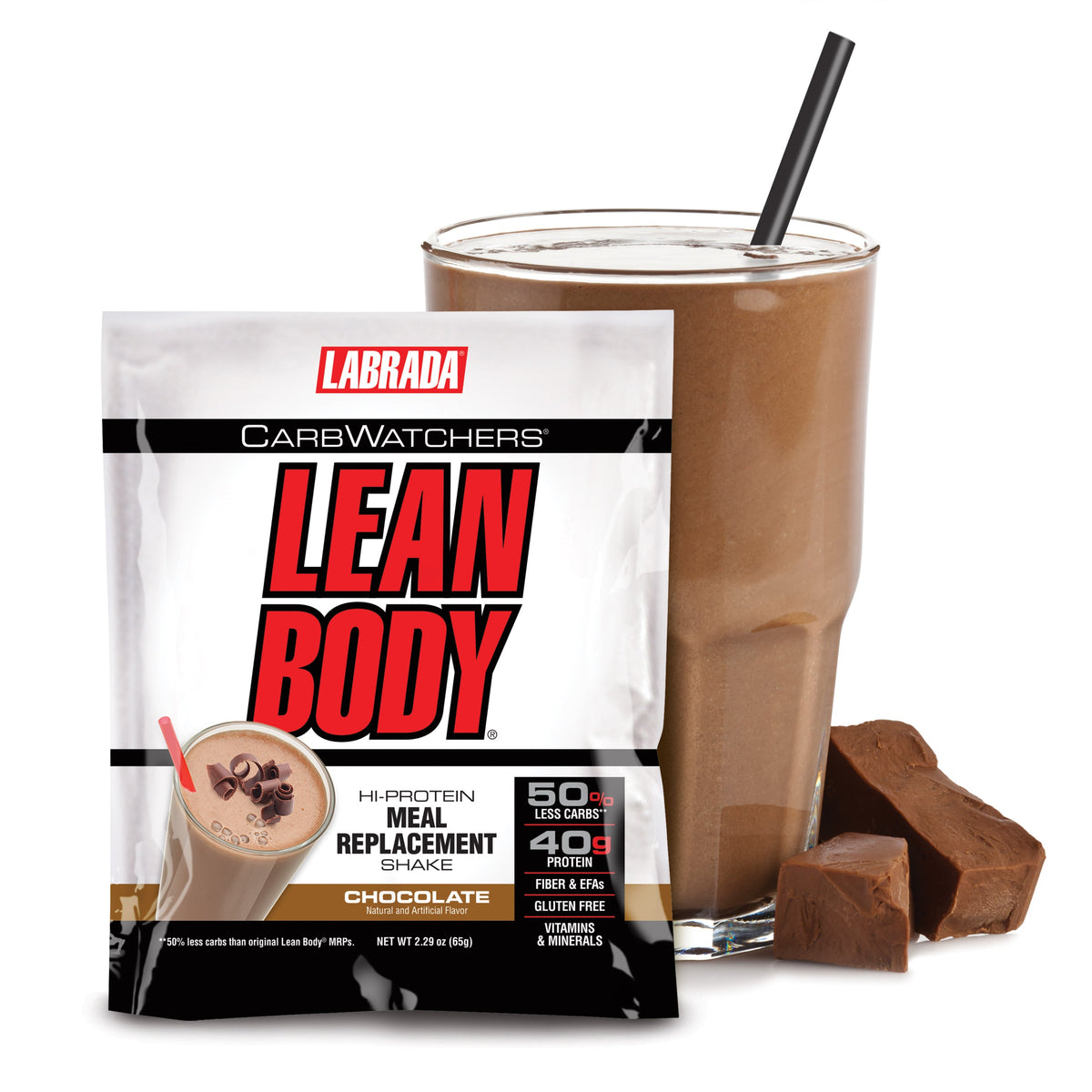 Lean Body CarbWatchers All-in-One Protein Shake Packets – LABRADA